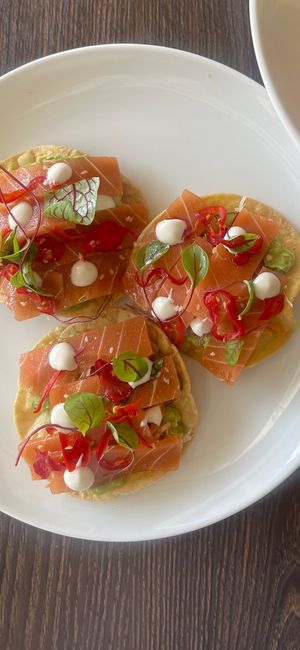 best tostadas I ever had at Vandal in Newtown