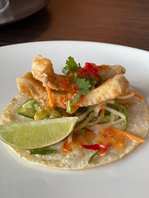 the special calamari taco was bursting with flavours - it should be on the permanent menu!!! at Vandal in Newtown