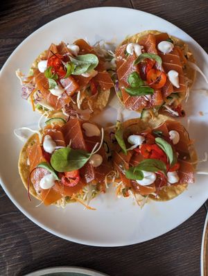 Ceviche tostadas at Vandal in Newtown