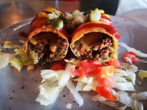 Set Menu - cheeseburger spring roll at Vandal in Newtown