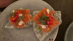 Ceviche tostada  at Vandal in Newtown