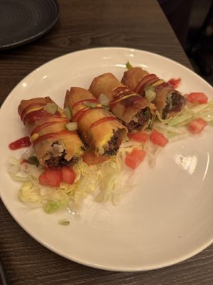Cheeseburger spring rolls  at Vandal in Newtown