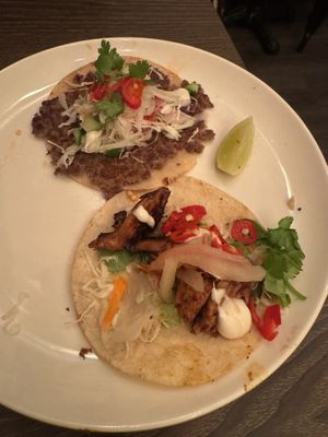 Smash taco and chicken taco  at Vandal in Newtown
