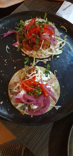 Pulled jackfruit with hickory smoked bbq relish at Vandal in Newtown