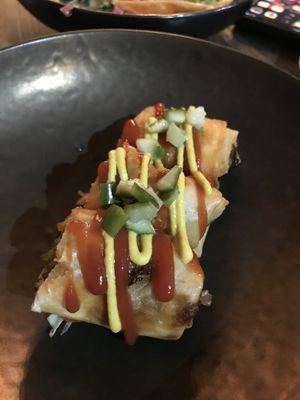 Cheeseburger spring rolls  at Vandal in Newtown