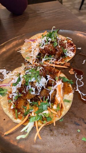 Vegan eggplant halloumi taco at Vandal in Newtown