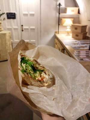 Shawarma with smoked tofu  at Jito  in Irkutsk