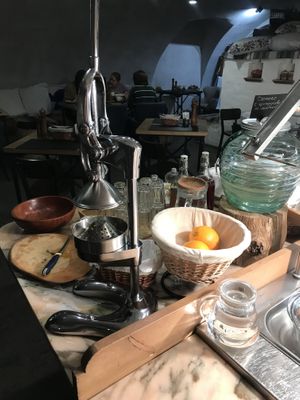 Fresh pressed orange juice  at Jito  in Irkutsk