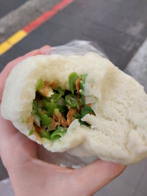 Green beans at ShàngHǎi Bāo Zǐ 上海包子素食點心 in Taipei