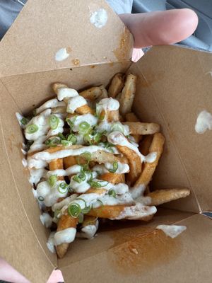 Metal fries  at Peach and Pine in St James