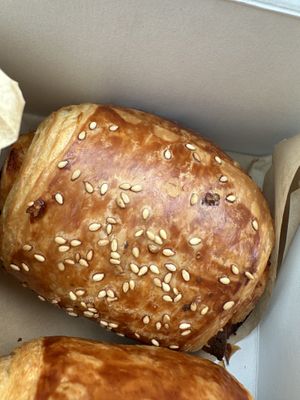 Pepperoni pizza roll  at Peach and Pine in St James