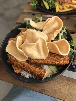 The OG (note there was also a sweet soy based sauce on the side to drizzle over top) at Staple in Altona