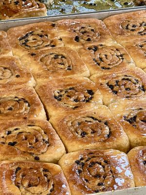 Chelsea buns   at Fitzbillies - Trumpington in Cambridge