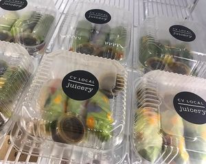 vegan spring rolls at Cold Press Cafe in Colleyville