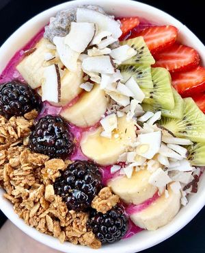 pitaya bowl at Cold Press Cafe in Colleyville