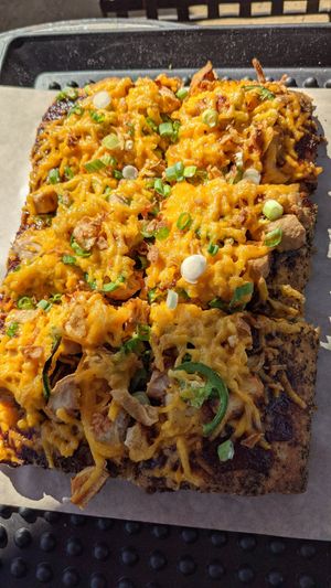 BBQ chicken pizza at Cozy Plum Bistro  in Sebastopol