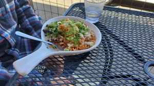 Loaded Beans and rice at Cozy Plum Bistro  in Sebastopol