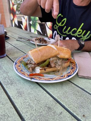 Philly cheese sub  at Cozy Plum Bistro  in Sebastopol