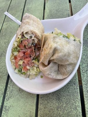 Crispy chickn wrap  at Cozy Plum Bistro  in Sebastopol