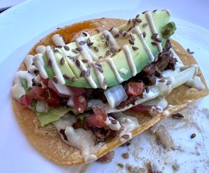 Carne Asada Tacos (I ate the first one before thinking to take a picture )  at Cozy Plum Bistro  in Sebastopol