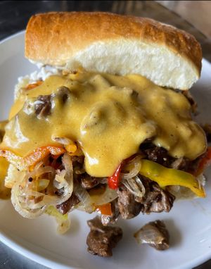 Philly Cheesesteak  at Cozy Plum Bistro  in Sebastopol