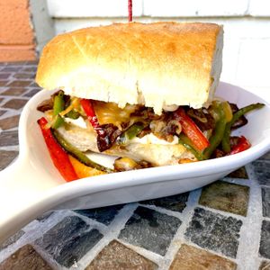 Philly Cheesesteak  at Cozy Plum Bistro  in Sebastopol