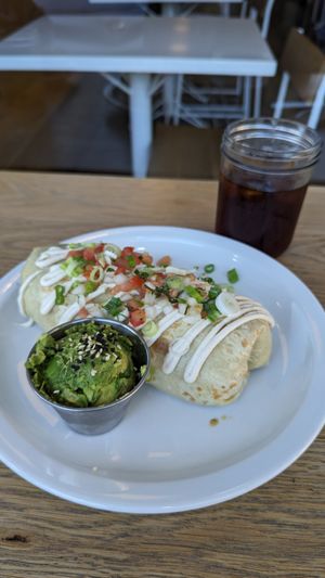 Carne asada burrito - so good! at Cozy Plum Bistro  in Sebastopol