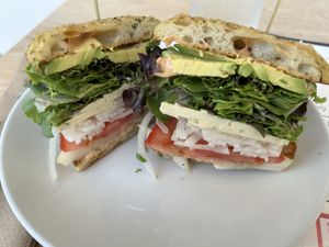 Look at all the greens & veggies!  at Cozy Plum Bistro  in Sebastopol