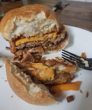 Forgive this inesthetic photo .. that doesn't pay tribute to the quality of the food at Cozy Plum Bistro  in Sebastopol