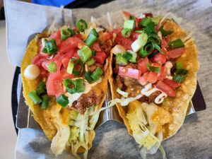 "meat" Taco at Cozy Plum Bistro  in Sebastopol