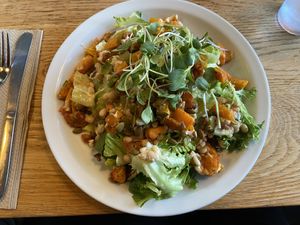 Butternut squash saladd  at Cozy Plum Bistro  in Sebastopol