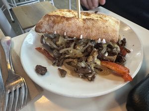 Cheesesteak  at Cozy Plum Bistro  in Sebastopol