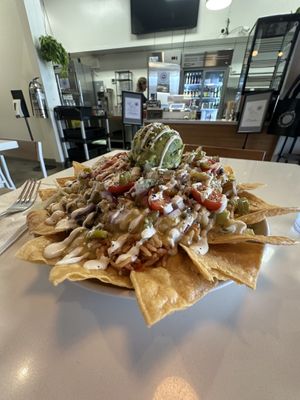 Rainbow nachos  at Cozy Plum Bistro  in Sebastopol