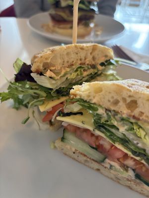 Veggie focaccia  at Cozy Plum Bistro  in Sebastopol