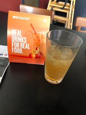 Tractor Sangria at Cozy Plum Bistro  in Sebastopol