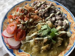 Chile Verde  at Cozy Plum Bistro  in Sebastopol