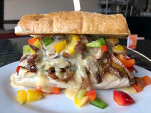 Far East Philly  at Cozy Plum Bistro  in Sebastopol