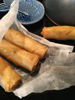 Vegetarian spring rolls  at King Bo in Chester