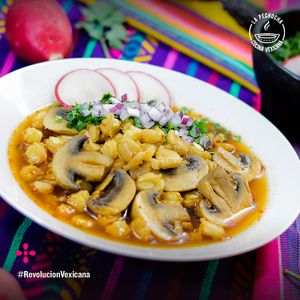 Pozolazo perrón at La Pechocha in Culiacan