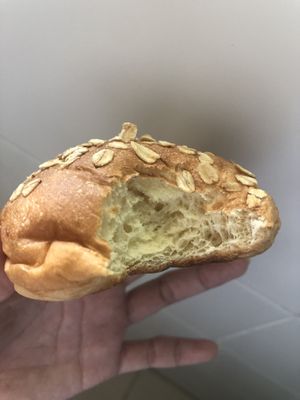 vegan oat bun $2.80 for 4👍🏻👍🏻👍🏻 super soft and fluffy! at DJ Bakery - Hougang Str 21 in Northeast Singapore