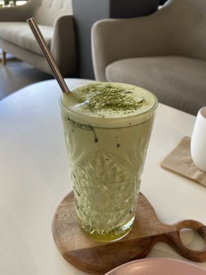 Iced matcha latte  at Makea Coffee in Lappeenranta