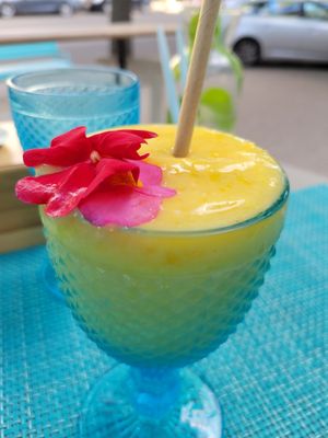 Mango smoothie at Bloom in Odessa