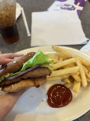 Beyond burger and fries  at The Purple Cow in Hot Springs