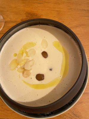 white gazpacho   at Dis Leur in Bordeaux