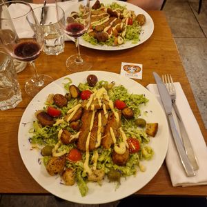 Main course: Ceasar salad at Dis Leur in Bordeaux