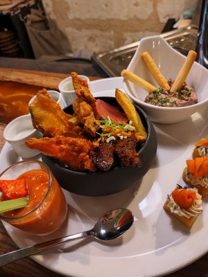 Selection of tapas at Dis Leur in Bordeaux