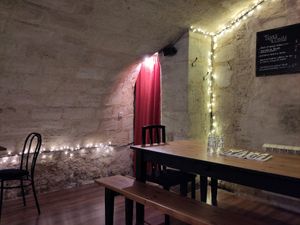 Cute cellar space at Dis Leur in Bordeaux