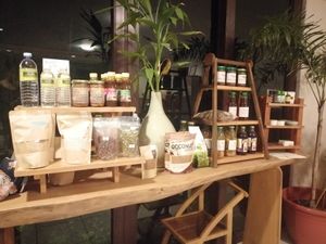 A range of natural, local products for purchase at Wholly Grounds in Bacolod