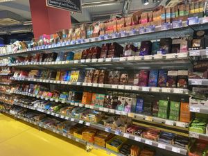 Chocolate aisle  at Basic in Berlin