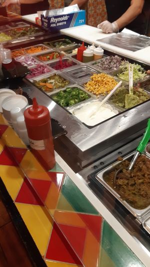 Fillings  at Amelia's Taqueria in Boston